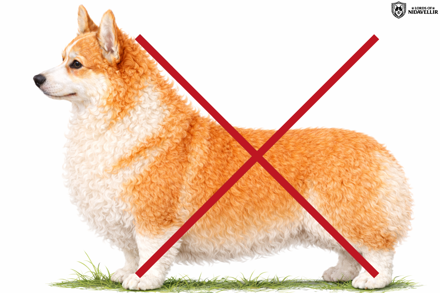 Kręcona sierść – niezgodna ze wzorcem